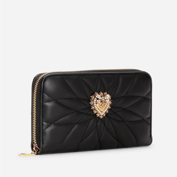 SOLD! Dolce & Gabbana Zip-around Black Devotion Wallet - Picture 5 of 7